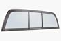 CRL "Perfect Fit" Three-Panel Tri-Vent Truck Slider with Light Gray Glass for 2005+ Toyota Tacoma