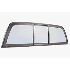 CRL "Perfect Fit" Three-Panel Tri-Vent Truck Slider with Light Gray Glass for 2005+ Toyota Tacoma