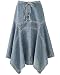 Apparel : Trapunto-stitch denim skirt