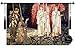 Holy Grail Knights Medieval Fine Art Wall Hanging Tapestry Home Decor with Free Tassels #A1 Size 54.5