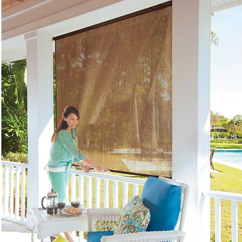 RollUp Solar Shade4'W x 6'L Improvements Inexpensive! Canopies Shade