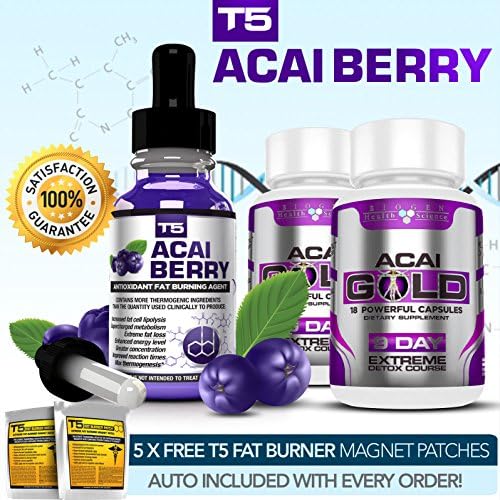 Acai Berry Serum + Acai Gold Detox- Strongest Legal Acai Slimming / Diet Pills Slender Product