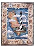 St. Augustine Florida Lighthouse Tapestry Throw Blanket 50 x 60