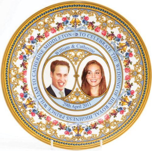 Caverswall Royal Wedding Prince William and Kate Middleton Plate 10"