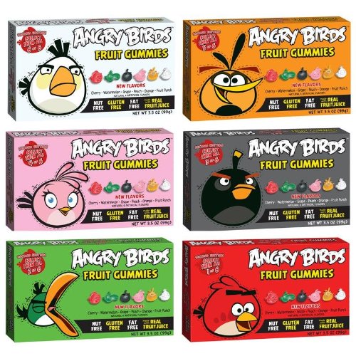 Angry Birds Fruit Gummies Second Edition(6 Pack)