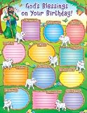 God's Blessings on Your Birthday! Chart