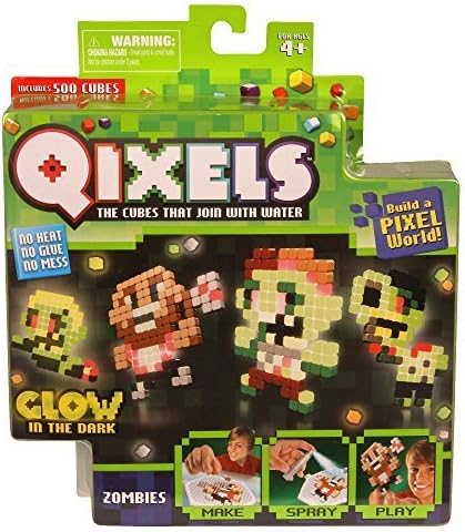 QIXELS Theme Refill Pack - Glow in the Dark Zombies - NEW by Moose Toys