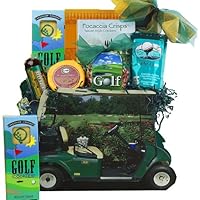 Art of Appreciation Gift Baskets Gone Golfing Golf Cart Gift Bag of Gourmet Food Treats