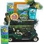 Gone Golfing! Golf Cart Gift Bag Tote -A Great Gourmet Food Gift Basket for Father's Day