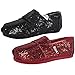 Toms Tiny Classics Black Glitter