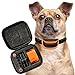 Our K9 Orange Bark Collar. Small - Medium Inactive Lazy Dogs. Sound and Vibration Pain Free Anti Bark Collar. + Case