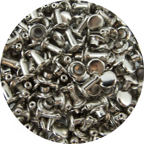 Springfield Leather Company's Nickel Plate Medium Double Cap Rivets 100pk