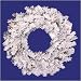 Flocked Alaskan Wreath - White/ Green