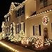 Nofonda 300led Window Curtain Icicle Lights String Fairy Light Wedding Party Home Garden Decorations 3m*3m (Warm White)