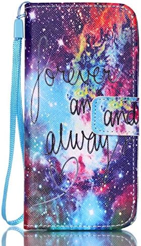iPhone 6S Plus Case,iPhone 6 Plus Wallet Case, [Wrist Strap Series] Art Painting PU Leather Wallet Case with STAND Flip Cover for iPhone 6 Plus (5.5 inch) (Forever and Always)