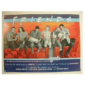 Friends Poster Jennifer Aniston Lisa Kudrow On Steel