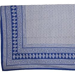 Bed Sheet Cotton Block Print Queen Size (bshtd636)