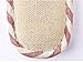 HW-GOODS Womens Red Stripe Open Toe Hemp Slippers