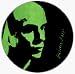 Brian Eno - Face Silouette (Green) - 1 1/2 Button / Pin