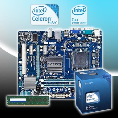 Intel Dual Core E3400 2.6ghz - Gigabyte G41mt-s2p Motherboard - 2gb Ddr3 1333mhz Bundle Bu088 Picture