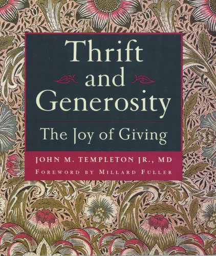 Thrift & Generosity: Joy Of Giving