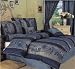 7Pcs Queen Darcy Patchwork Bedding Comforter Set Navy
