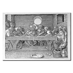 Bild auf LEINWAND + 1 teilig + Albrecht Duerer The Last Supper, pub. + Wandbilder Bridgeman|78012 +++ RIESEN BILDER AUSWAHL IN UNSEREM HAENDLERSHOP +++