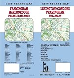 Lexington MA Concord Framingham Street Map