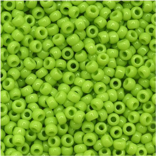 Toho Round Seed Beads 11/0 #44 'Opaque Sour Apple' 8 Gram Tube