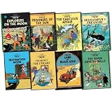 Herge The Adventures of Tintin 8 Books Collection Pack Set RRP: Â£63.92 (Prisoners of the Sun, The Calculus Affair, Explorers on the Moon, Land of Black Gold, Red Rackham's Treasure, Destination Moon, Seven Crystal Balls, The Secret of The Unicorn)