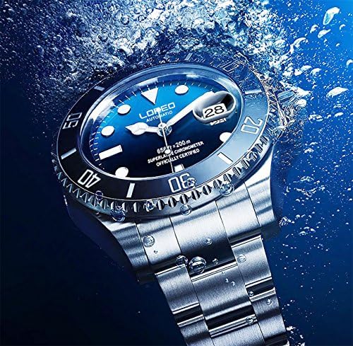 Black Red 40mm parnis vintage submariner sapphire crystal automatic movement mens watch