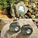 Solar Rock Light Twin Pack