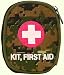 Fox Soldier Individual First Aid Kit, Digital Woodland Camo, O/S