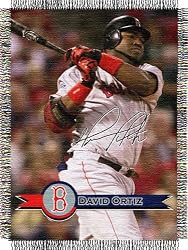 David Ortiz Boston Red Sox Players Series Woven Tapestry Throw Blanket - MLB Baseball Fan Shop