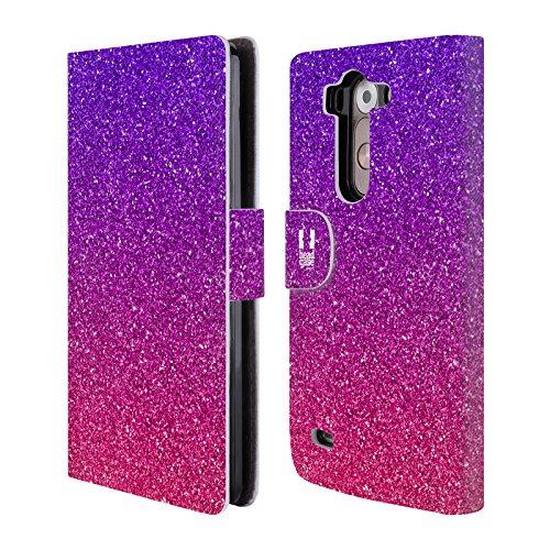 Head Case Designs Ombre Glitter Trend Mix Leather Book Wallet Case Cover for LG G3 S / G3 Beat / G3 Vigor