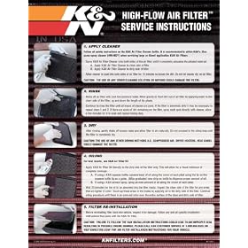K&N 89-11828-1 8.5" X 11" Automotive Poster