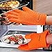 Proimb Silicone Gloves for Cooking Heat Resistant (Orange, Free Size)