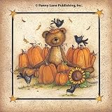 Sharing The Harvest - Artist: Maryann May - Art Print Poster - With a Black Wood Frame - Image Size: 8.00 by 8.00 inches Art Print Poster - With a Black Wood Frame