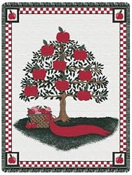 Apple Family Tree 3 Layer Throw Blanket