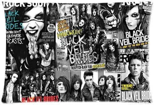 Custom Pop Rock Band Black Veil Brides Andy Biersack Zippered Pillow Case 20x30 Inches(Two Sides)