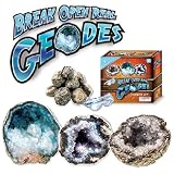 Break Open Real Geodes - Set of 6 Real Geodes with Safety Goggles!by Discover with Dr. Cool...