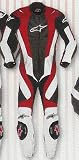 ALPINESTARS RC-1 1PC LEATHER SUIT RED/BLACK/WHITE 54 315-507-30-54