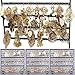 Yantu Wholesale Jewelry Lots 12pairs Mixed Style Gold Plated Stud Hoop Dangle Earrings