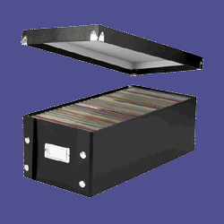 Snap-N-Store SNS01524 DVD Storage Box - Black