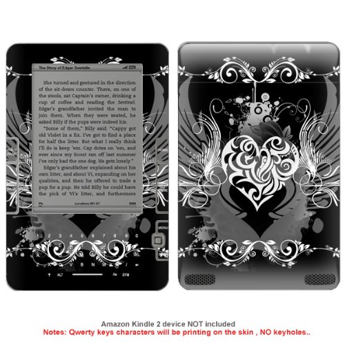 more about Protective Decal Skin Sticker for Amazon Kindle 2 (No keyholes) case cover NoKey_KDL2-40