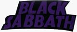  : Black Sabbath - Purple on Black Logo - Large Jumbo Vinyl Sticker / Decal