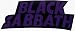 Black Sabbath - Purple on Black Logo - Large Jumbo Vinyl Sticker / Decal