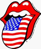 Rolling Stones - USA Flag Tongue - Sticker / Decal (United States of America / American)