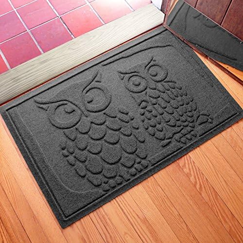 Owls Water Hog Doormat with Polypropylene Face and SBR Rubber Backing for Indoor and Outdoor Use