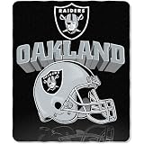 Northwest Oakland Raiders Gridiron Fleece Throw